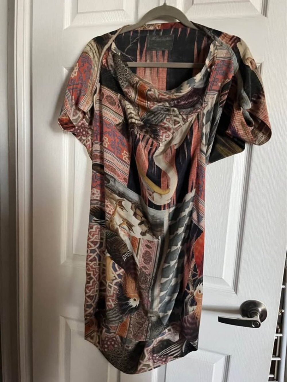 Beautiful patterned all saints silk dress size 6
